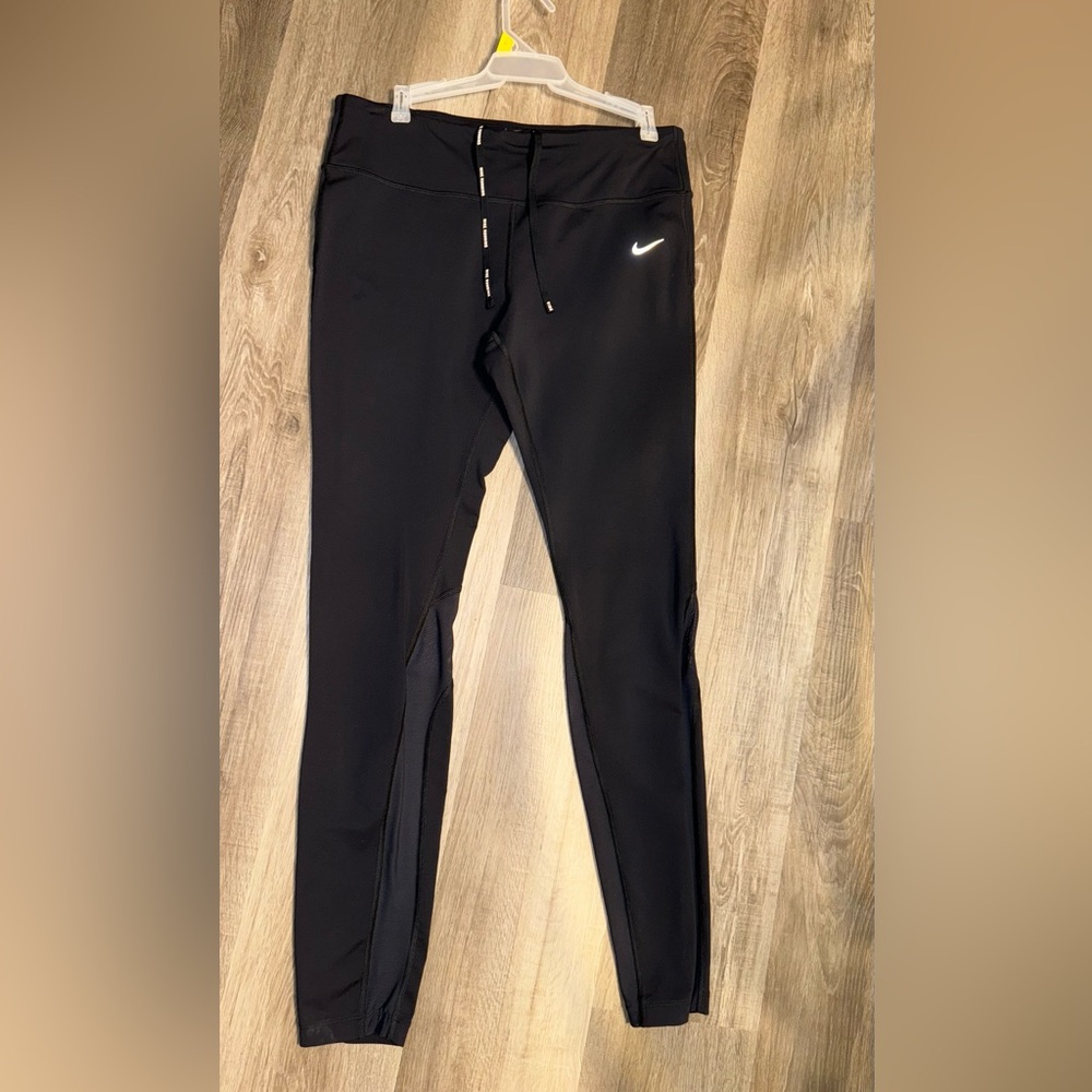 Nike Jogging Pants/Leggings XL Women’s Black Dry Fit Mesh